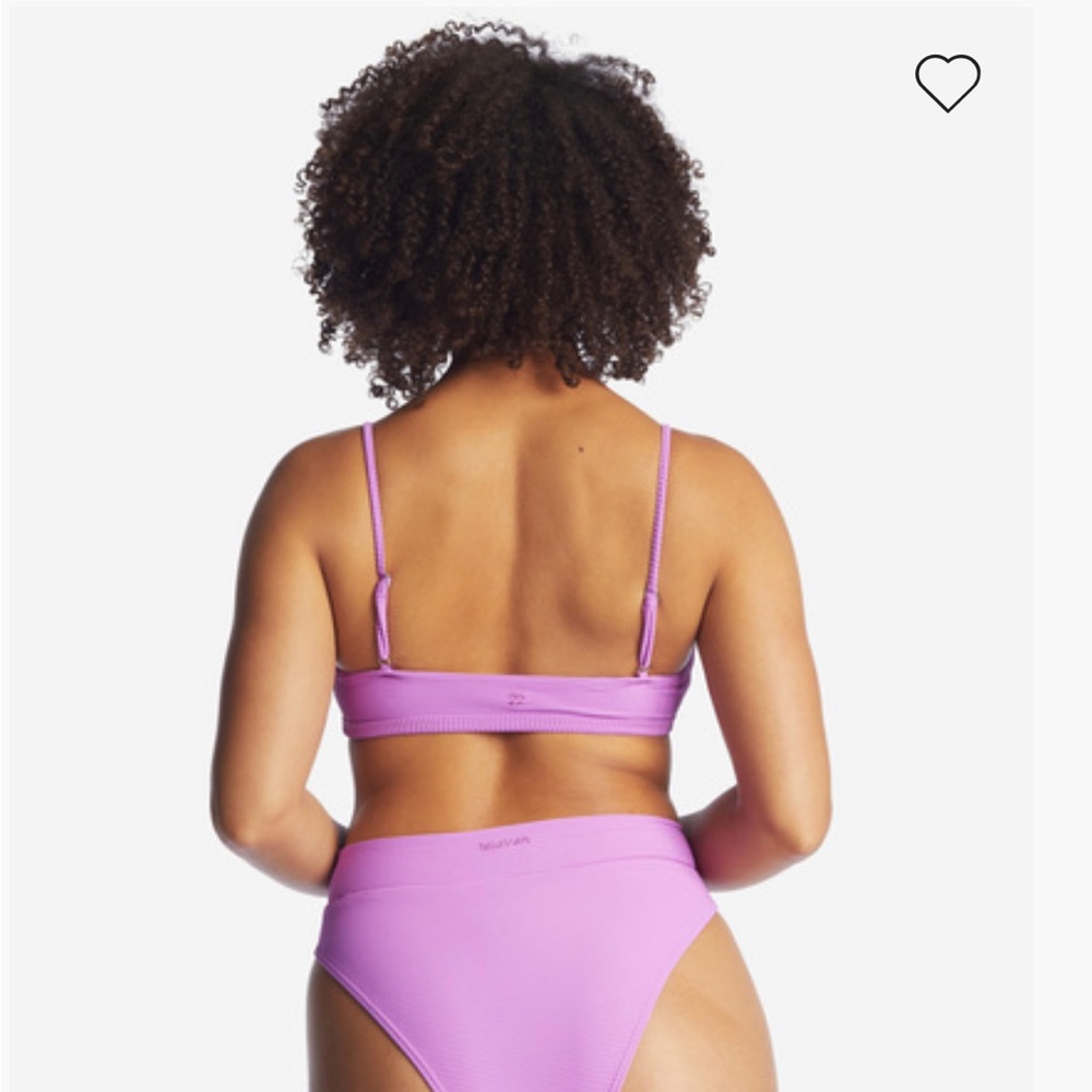 NWT Billabong Tanlines Avery mini scoop neck bikini top. Color: purple - Picture 7 of 10